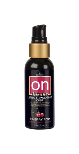 On Insane Ultra-Stimulating Glide Cherry Pop 2oz-57ml Bottle