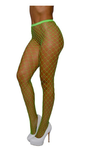 Pantyhose Fence Net - Os - Neon Lime