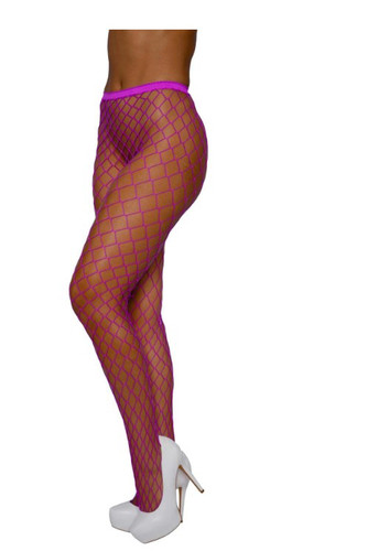 Pantyhose Fence Net - Os - Neon Magenta