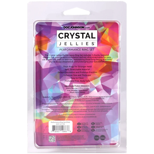 Crystal Jellies - Performance Ring Set Clear