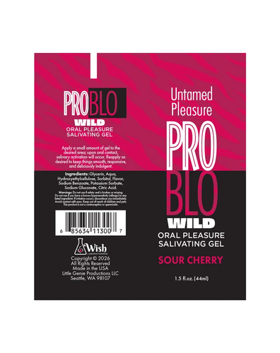 Problo Wild, Oral Pleasure Salivating Gel, Sour Cherry 1.5oz
