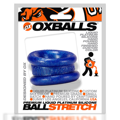 Neo 1.25 Inch Short Ball Stretcher Squishy Silicone - Blue Balls