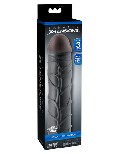 Fantasy X-Tension Mega 3-Inch Extension - Black