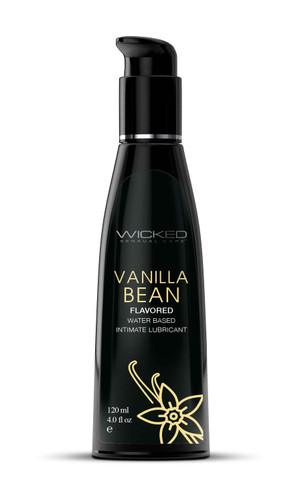 Aqua Vanilla Bean Flavored Water Based Intimate Lubricant - 4 Fl. Oz.