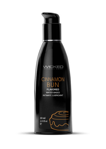 Aqua Cinnamon Bun Flavored Water Based Intimate Lubricant - 2 Fl. Oz.