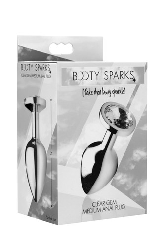 Clear Gem Anal Plug - Small