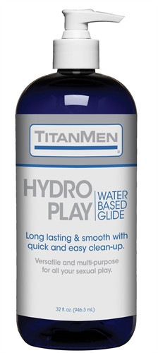 Titanmen Hydro Play Water Based Glide - Bulk - 32 Fl. Oz.