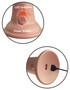 King Cock Elite 6 Inch Vibrating Silicone Dual Silicone Dual Density Cock - Light