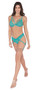 Bralette, Garter Panty - One Size - Ocean