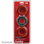 Huj3 C-Ring 3-Pack - Cherry / Ice