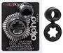 Alpha Liquid Silicone Dual Support Magnum Ring - Black
