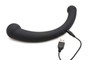 10x Vibra-Crescent Silicone Dual Ended Dildo - Black