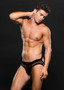 Envy Modern Fishnet Open Back Brief -Medium/large - Black
