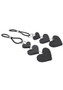 Heart Nipple Ties - Black