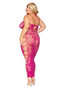Bralette and Long Skirt - Queen Size - Beet