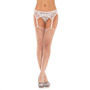 Lace Garterbelt and Thong - One Size - White