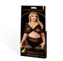 2 Piece Crop Top and Skirt Set - Queen Size - Black