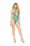Short Garter Slip and G-String Dmnd - One Size - Agate