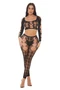 Tongue Twisted Crop Top and Leggings Black - Os