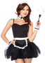 Lace French Maid Costume Kit - Black