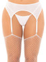 Rhinestone Garter Belt O/s - White
