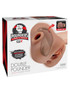 Pdx Plus Double Pounder Vibrating Squeeze Stroker - Brown