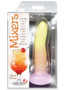 Mixers Tequila Sunrise 8" Dildo - Yellow Orange Pink