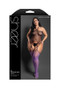 No Comparison Ombre Bodystocking and G-String - Queen - Black/purple