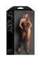 Killin It Asymmetrical Footless Bodystocking - Os - Black