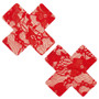 Red Lace X Nipple Cover Pasties