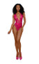 Tiana Lace Teddy With Satin Tie - L/xl - Azalea