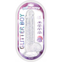 Cotton Candy - Glitter Boy 6.5" Suction Cup Dildo - Clear