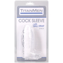 Titanmen - Cock Sleeve With Ball Strap - 5 Inch Clear