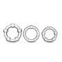 Stay Hard - Beaded Cock Rings - 3 Pack - Clear