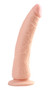 Basix Rubber Works - Slim 7 Inch With Suction Cup - Flesh