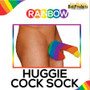 Rainbow Pecker Huggie Sock