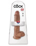 King Cock 10 Inch Cock With Balls - Tan