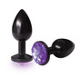 The 9's the Silver Starter Anodized Bejeweled Stainless Steel Plug - Violet
