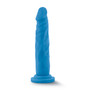 Neo - 7 .5 Inch Dual Density Cock - Neon Blue