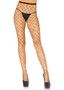 Crystalized Fence Net Tights - One Size - Black