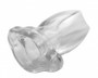 Peephole Clear Hollow Anal Plug - Small