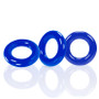 Willy Rings 3-Pack Cockrings - Police Blue