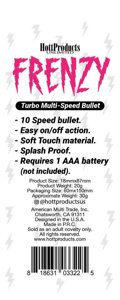 Frenzy - Power Bullet- Black
