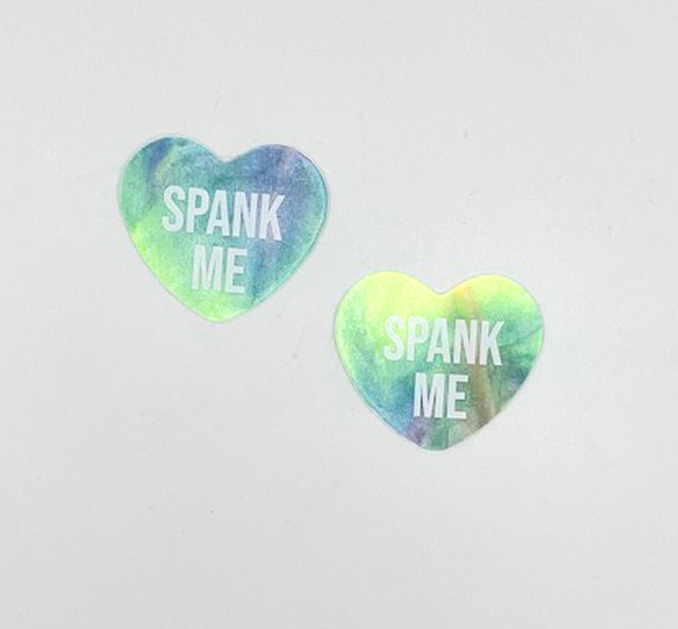 Spank Me Rainbow Sherbert Tie Die Candy Heart Pasties