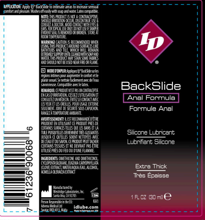 ID Backslide Silicone Lubricant 1 Oz