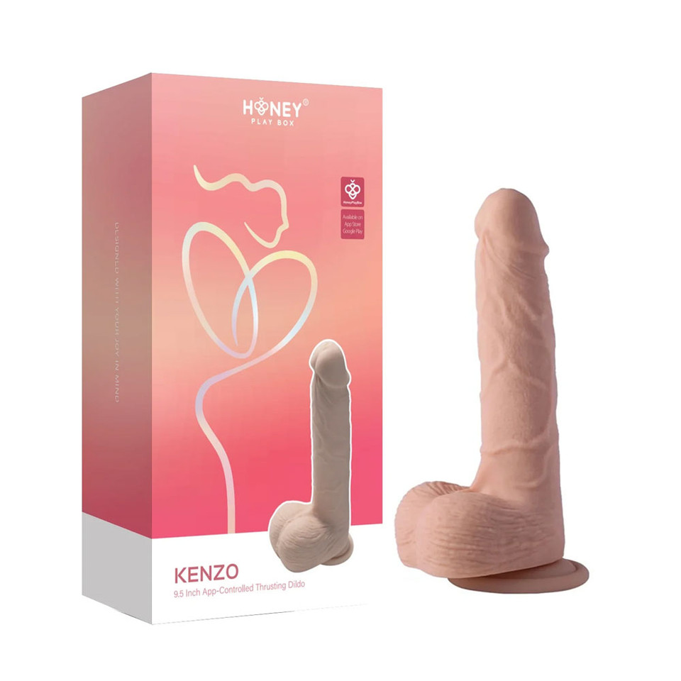 Kenzo-App Controlled 9.5" Big Realistic - Thrusting Dildo