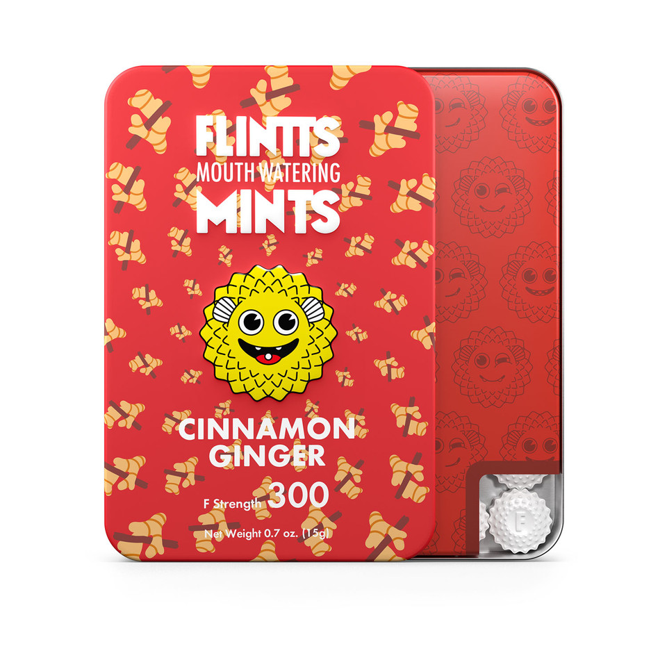 Flintts Mouth Watering Mints Cinnamon Ginger - F-Strength 300