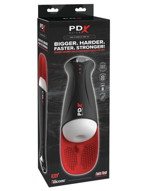 Pdx Elite Fap-O-Matic Pro XL - White/red
