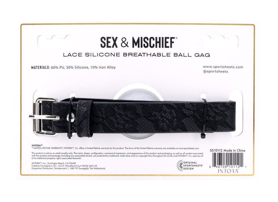 Lace Silicone Breathable Ball Gag