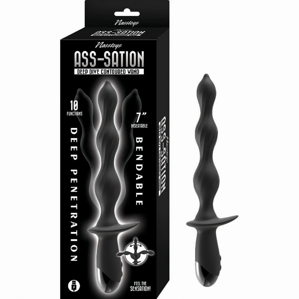 Ass-Sation Deep Dive Contoured Wand - Black